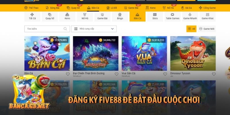 Đăng ký Five88 trên PC, Mobile để vào thiên đường cá cược 1 Đăng ký Five88 để bắt đầu cuộc chơi